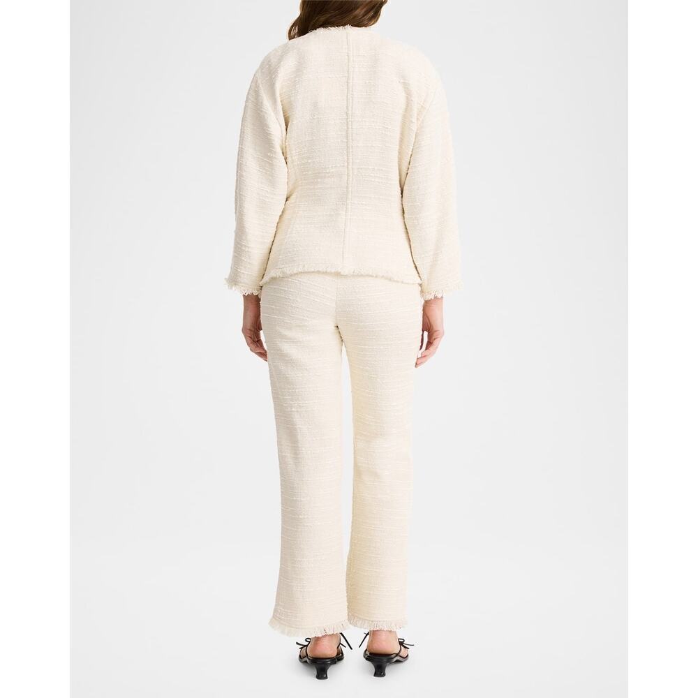 BY MALENE BIRGER Ivory Nadihas Bouclé Crop Trousers Size 6 / 27" NWT - Picture 5 of 16